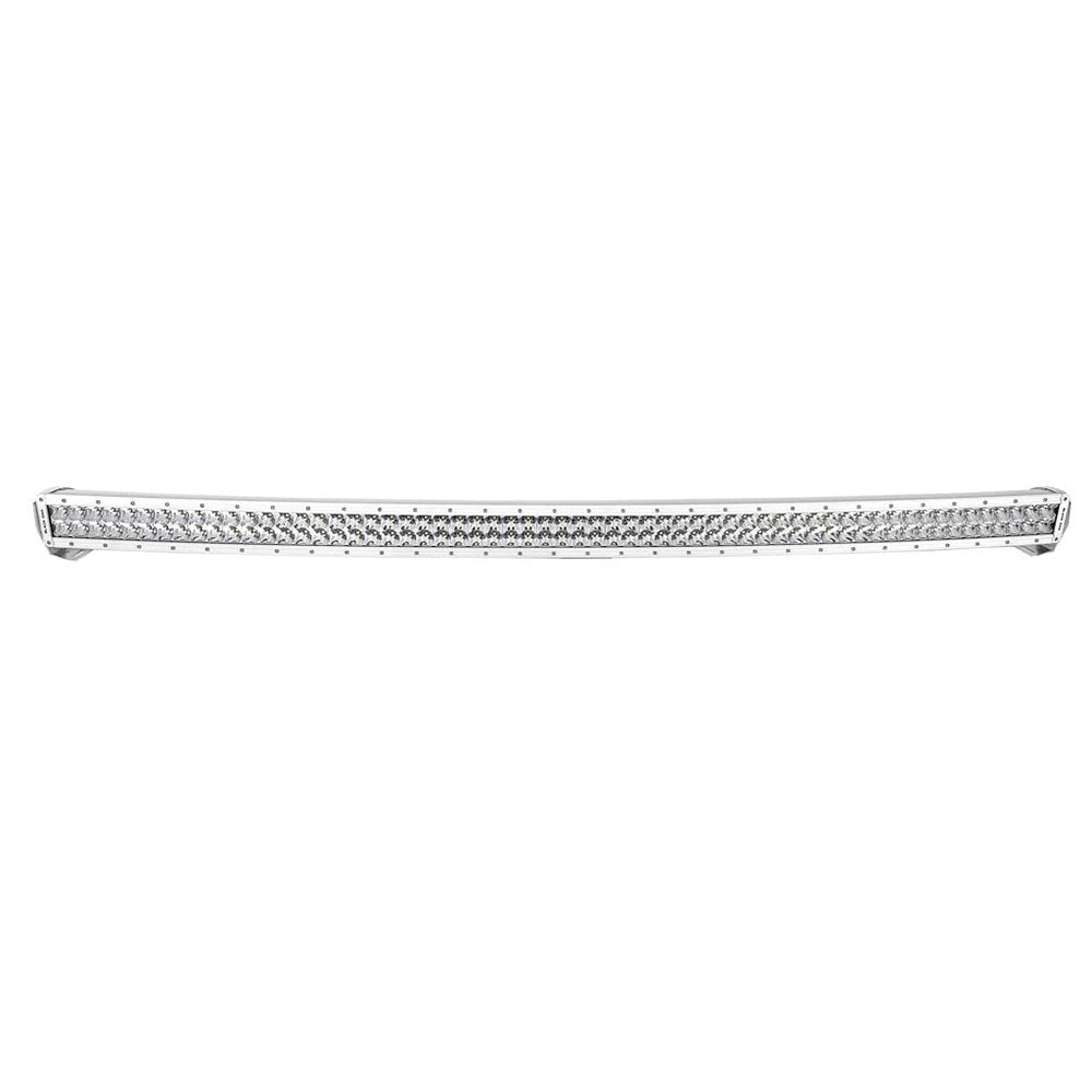 Barre lumineuse LED incurvée à double rangée Black Oak Pro Series 3.0 de 50 po - Optique combinée - Boîtier blanc