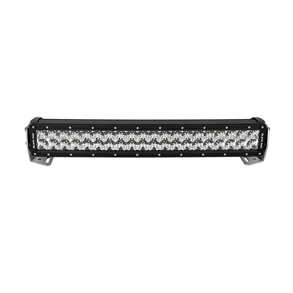 Barre lumineuse LED Black Oak Pro Series 3.0 à double rangée de 20 pouces - Optique combinée - Boîtier noir
