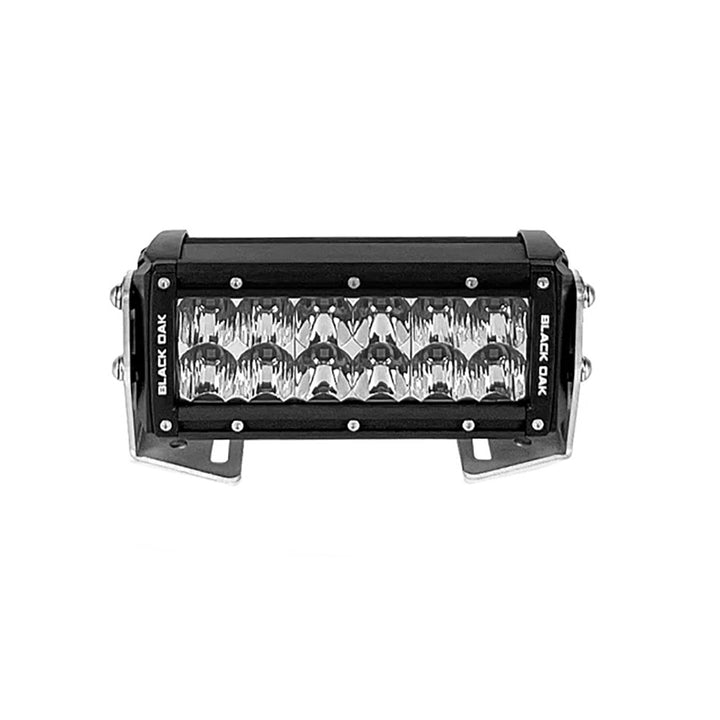 Barre lumineuse LED Black Oak Pro Series 3.0 à double rangée de 6 pouces - Optique combinée - Boîtier noir