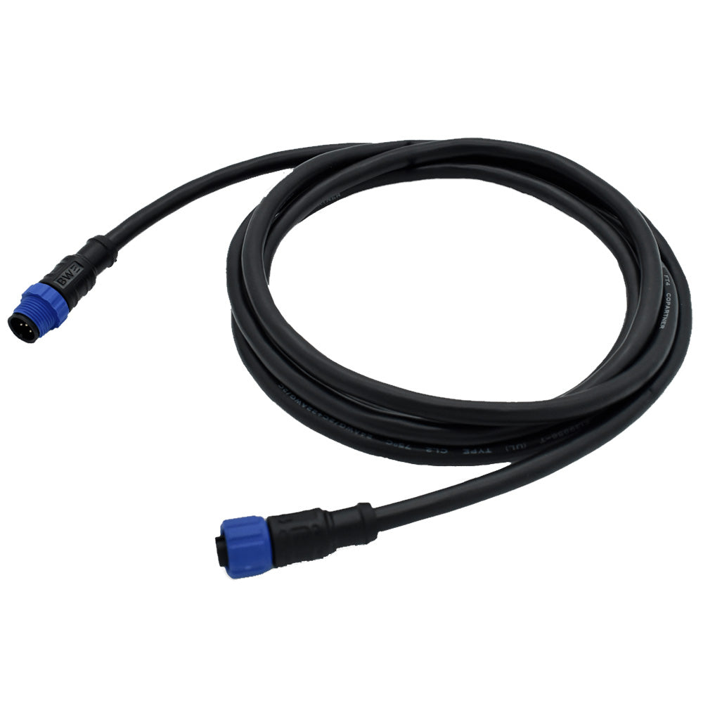 Bluewater NMEA 2000 drop cable, 1 meter, for marine electronics, featuring blue waterproof connectors and durable construction.
