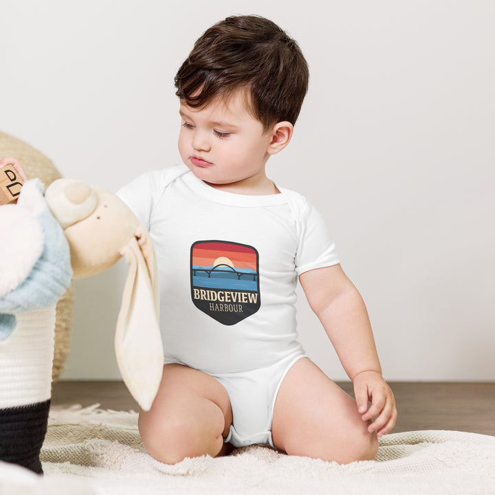 Grenouillère à manches courtes pour bébé marin