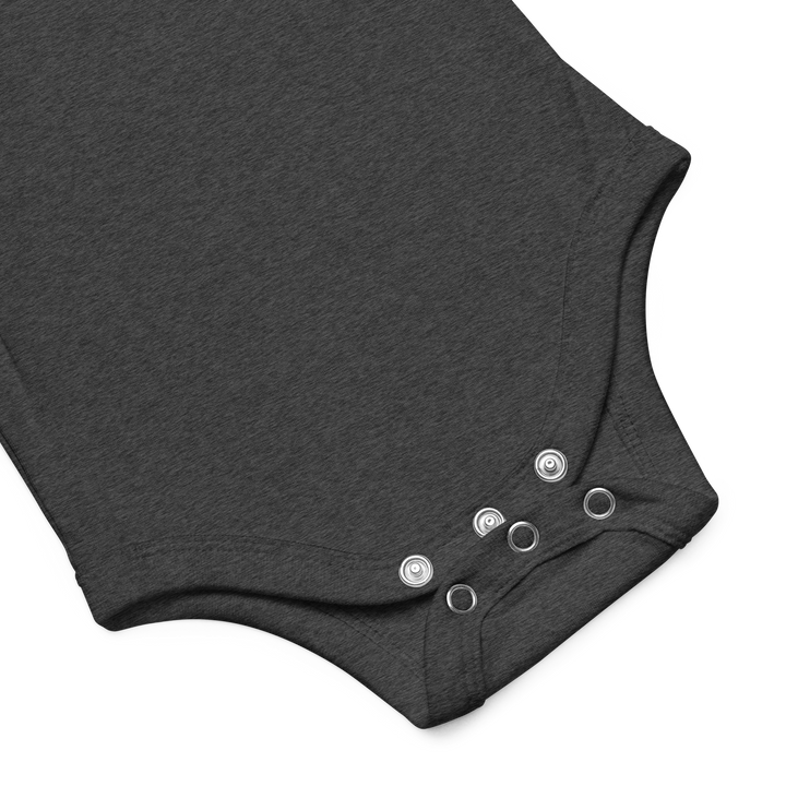 Black Little Sailor Bridgeview short sleeve onesie for babies aged 3-6 months, featuring nautical design and comfortable cotton fabric.