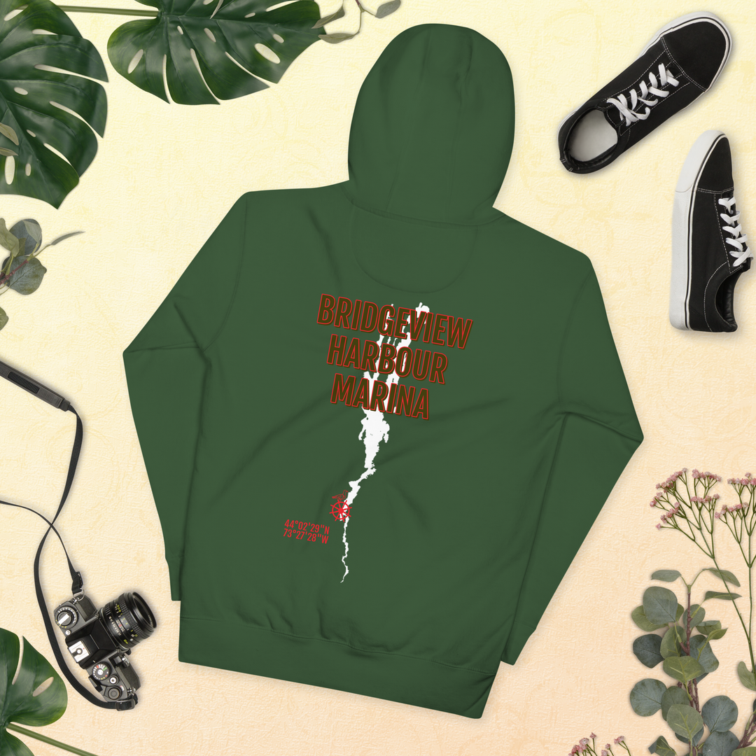 Black Bridgeview Harbour Midweight Hoodie, casual men&