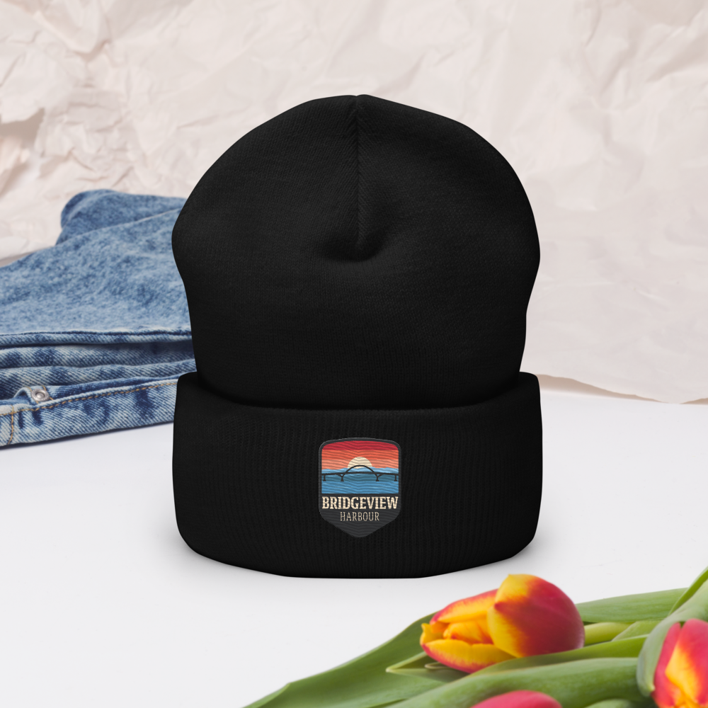 Bridgeview Harbour Logo Cuffed Beanie