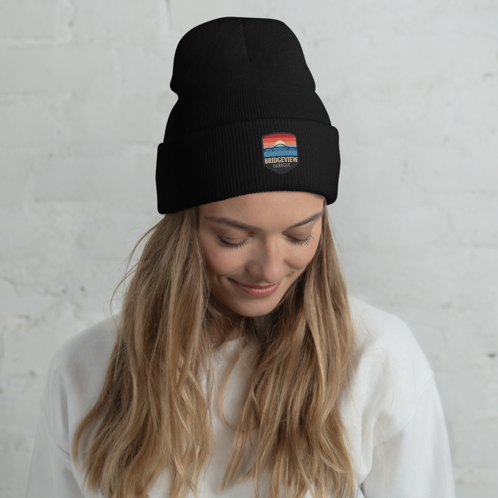 Bridgeview Harbour Logo Cuffed Beanie