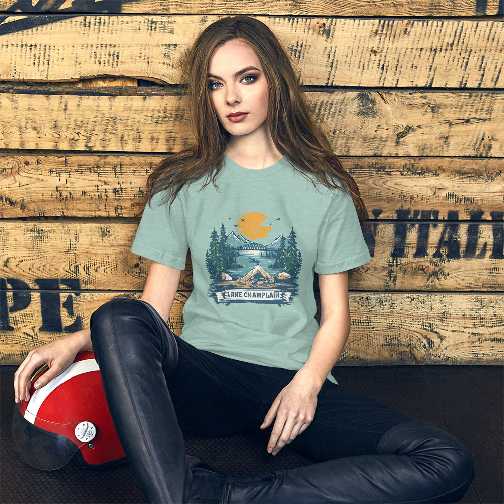 T-shirt à croquis du lac Champlain