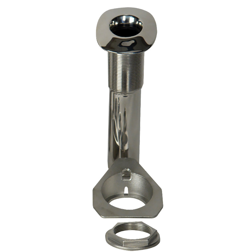 C.E. Smith 70 Series screwless flush mount rod holder in stainless steel with black liner, 15-degree angle, cast bottom, boxed.