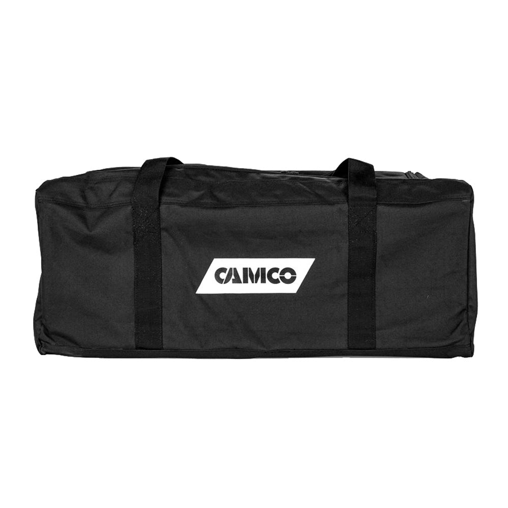 Camco Premium RV Storage Bag accessory with durable material and secure zipper for organized RV storage.