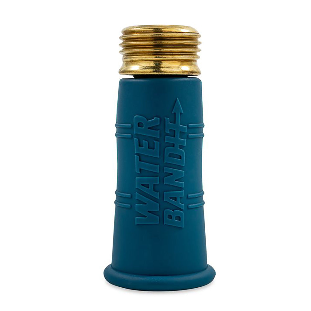 Camco Water Bandit accessory for garden hoses and watering systems, flexible rubber connector with brass fittings.