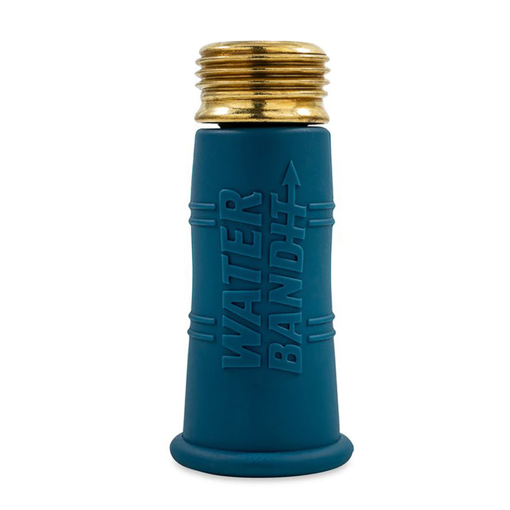Camco Water Bandit accessory for garden hoses and watering systems, flexible rubber connector with brass fittings.