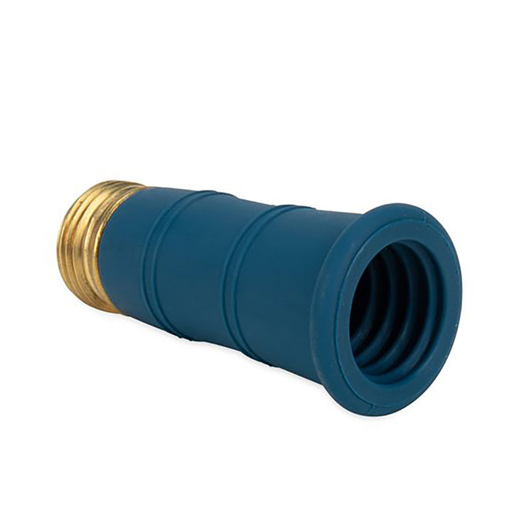 Camco Water Bandit accessory for garden hoses, flexible rubber connector with metal clamp for secure water connections.