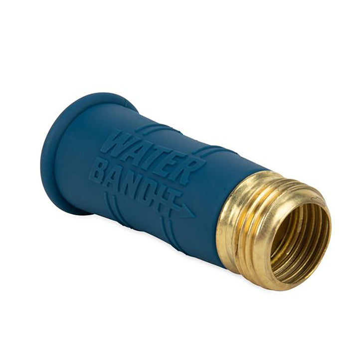 Camco Water Bandit accessory for connecting hoses, featuring a durable rubber gasket and adjustable clamp for secure fit.