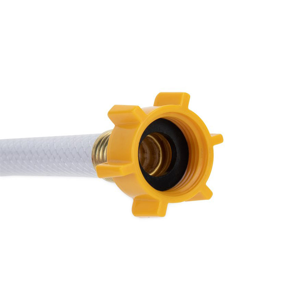 Camco TastePURE 25-foot drinking water hose with durable, food-grade construction for safe outdoor water use.