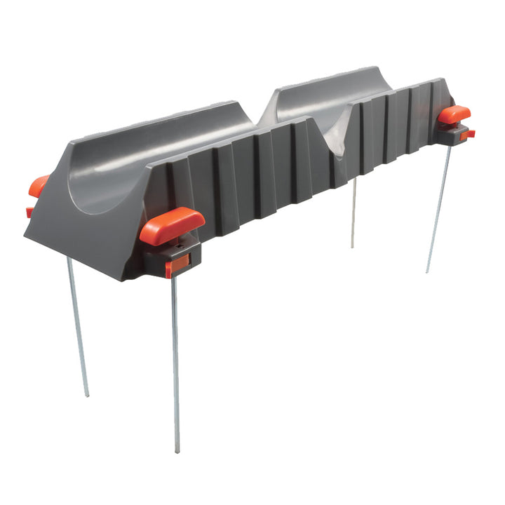 Camco Rhino RV sewer hose drain support for sanitation, designed to stabilize and elevate RV sewer hoses during use.