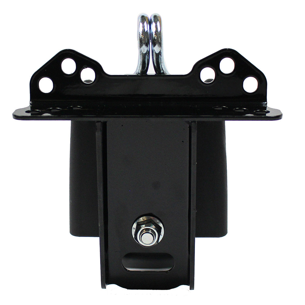 CargoBuckle universal ladder rack tie-down system with two 2-inch retractable tie-downs, shown in a natural, functional setup.