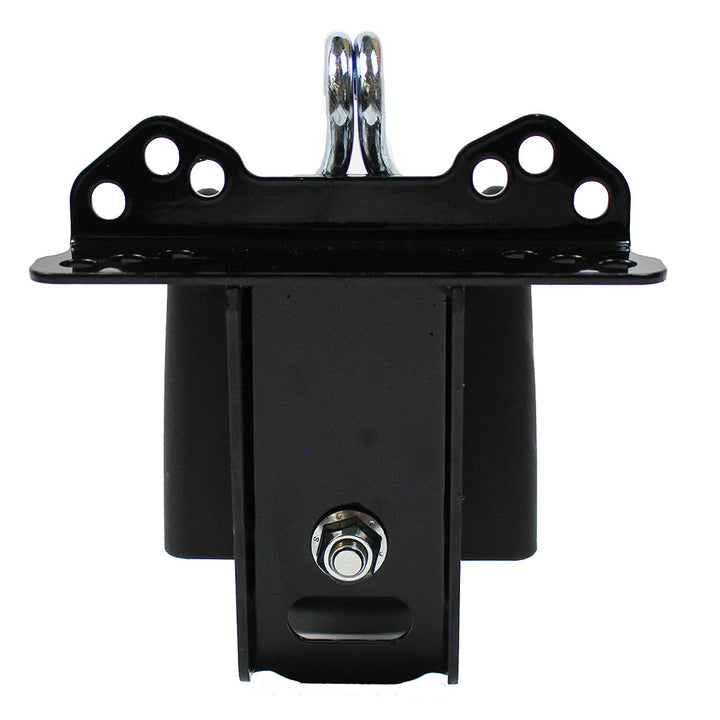 CargoBuckle universal ladder rack tie-down system with two 2-inch retractable tie-downs, shown in a natural, functional setup.