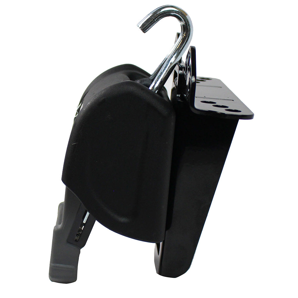 CargoBuckle Universal Ladder Rack Tie-Down System with two 2-inch retractable tie-downs for secure cargo fastening.