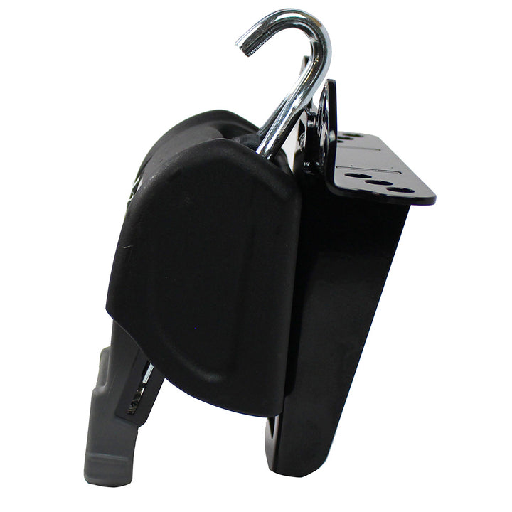 CargoBuckle Universal Ladder Rack Tie-Down System with two 2-inch retractable tie-downs for secure cargo fastening.