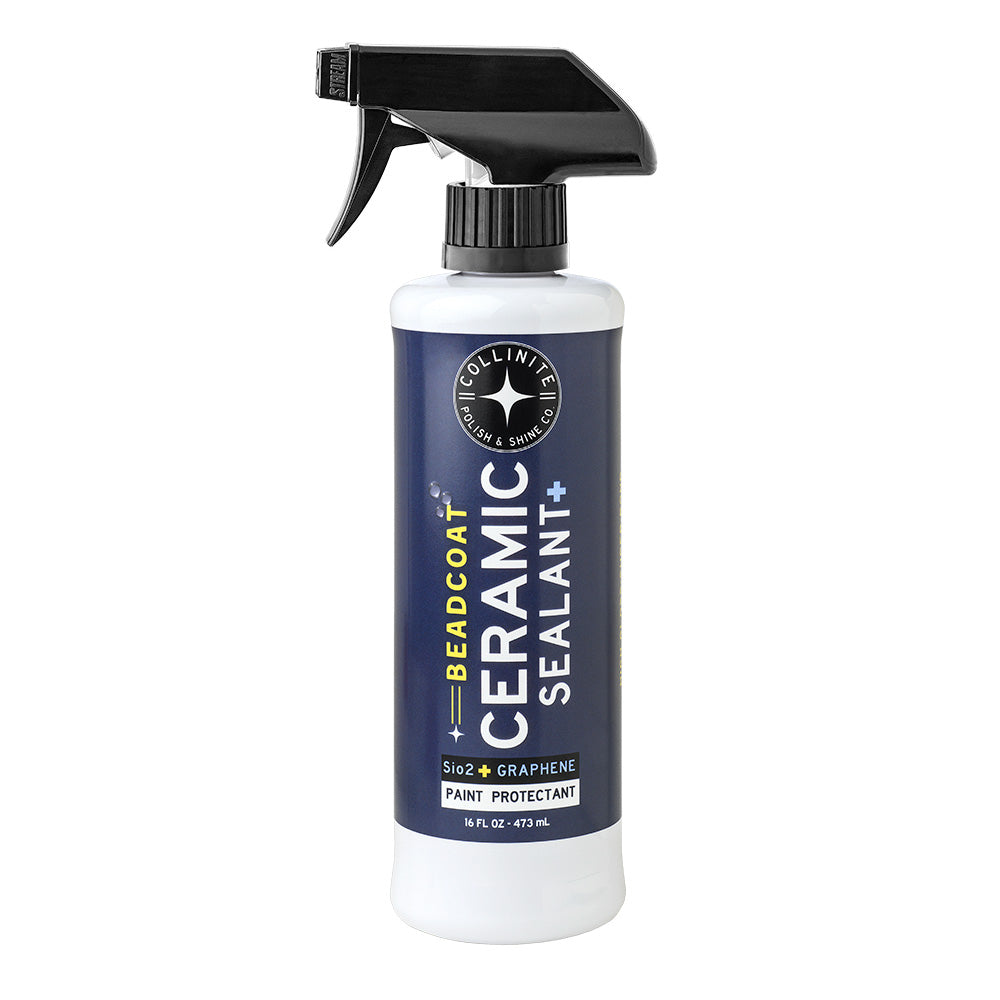 Collinite Beadcoat Ceramic Sealant with Sio2 and Graphene, 16oz, a high-performance paint protectant for automotive cleaning.