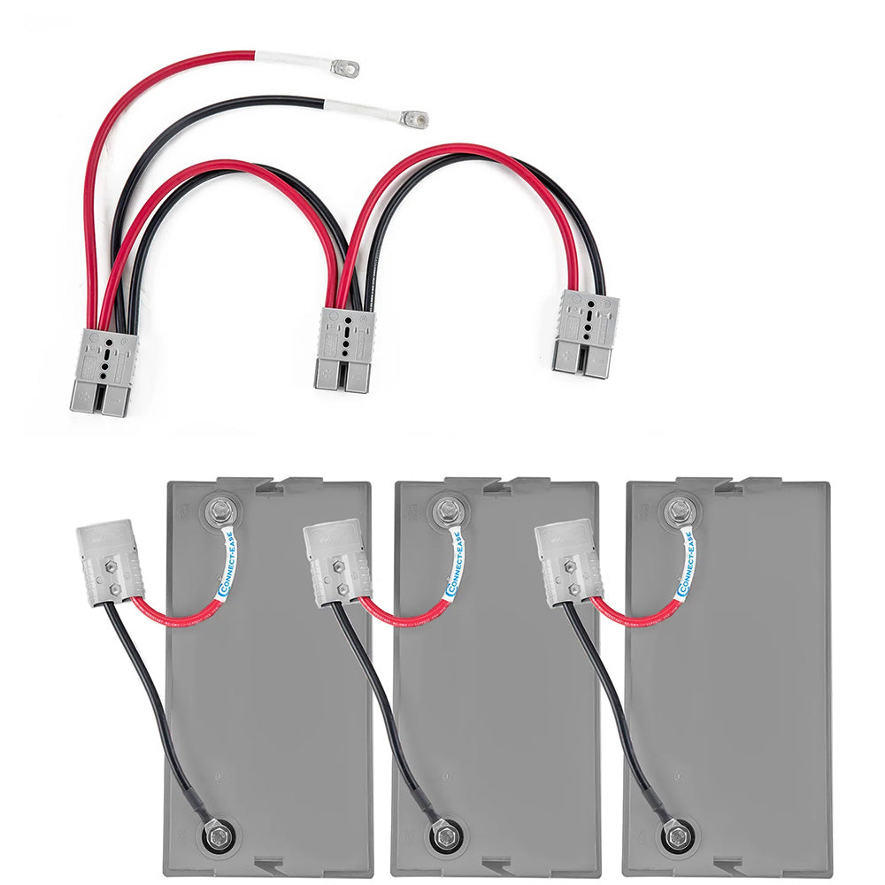 Connect-Ease 3 12V battery parallel quick connect system accessories for easy battery connections and power management.
