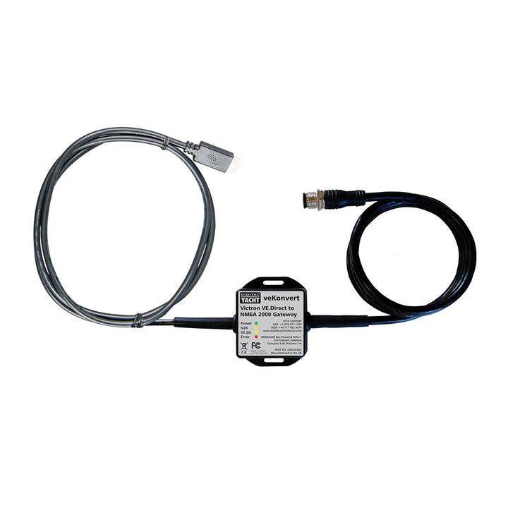 Digital Yacht veKonvert NMEA 2000 Gateway accessory for NMEA 2000 boat systems, compatible with Victron VE.Direct devices and smart shunts.
