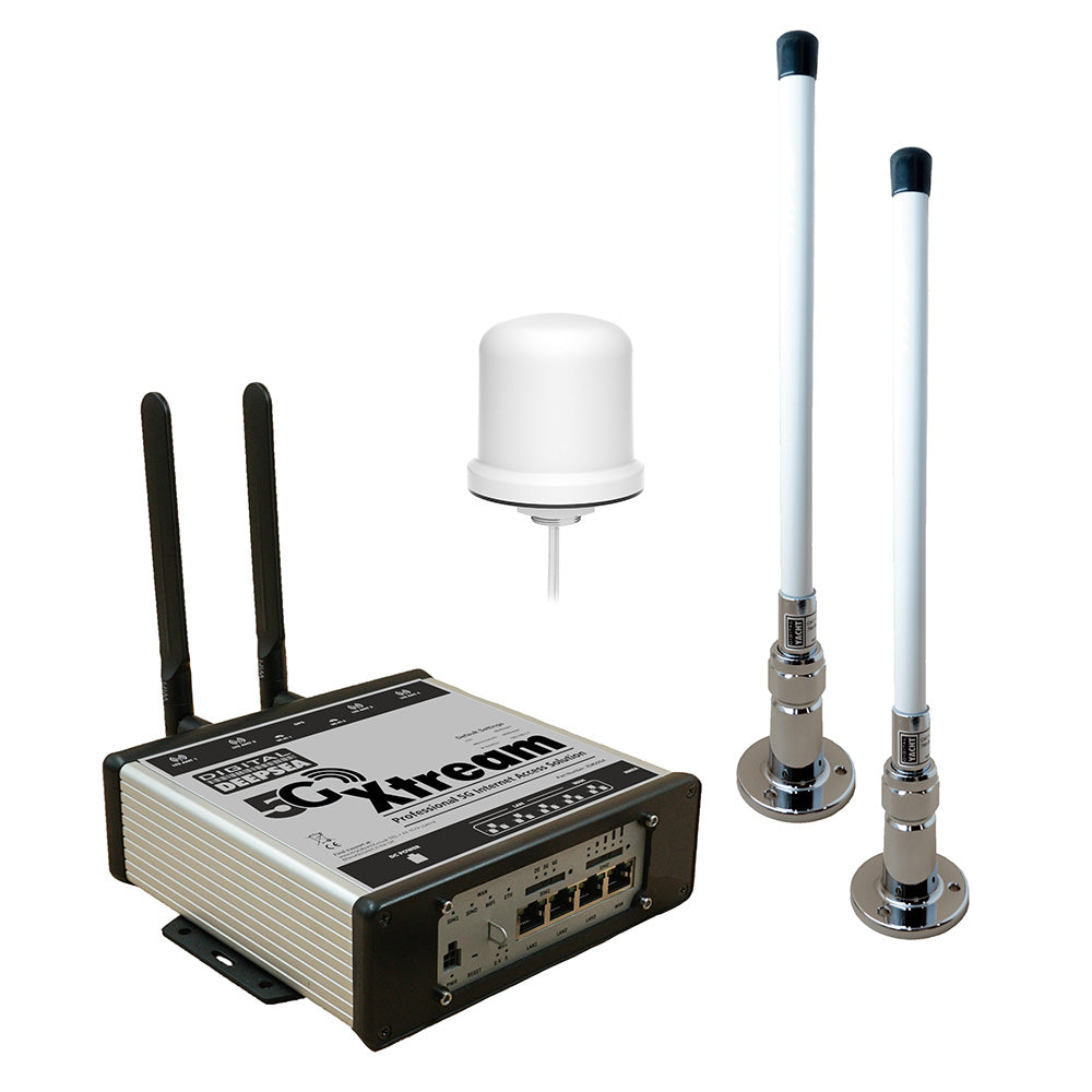 Système Digital Yacht 5G Xtream avec 3 antennes et câble de 7 m
