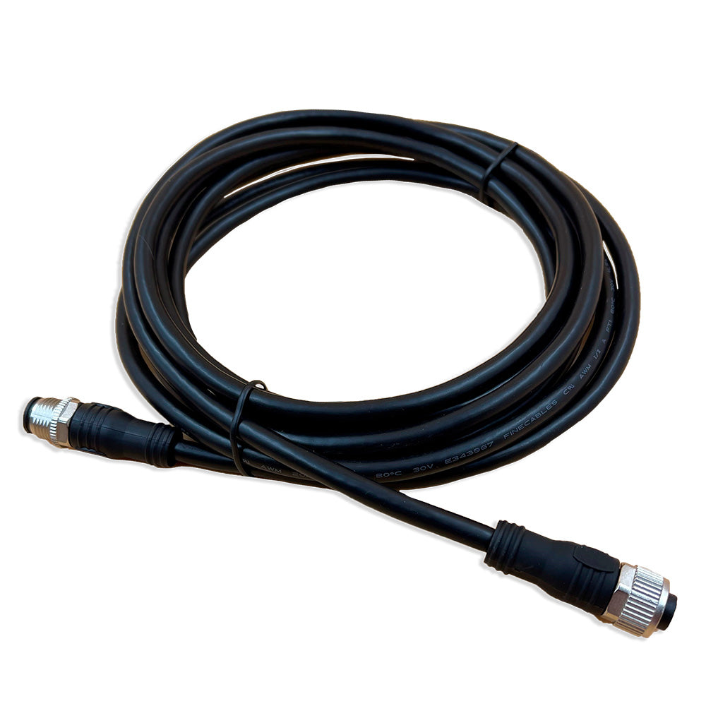 Digital Yacht NMEA 2000 3-meter drop cable for marine electronic connections, showing the detailed connector and cable length.