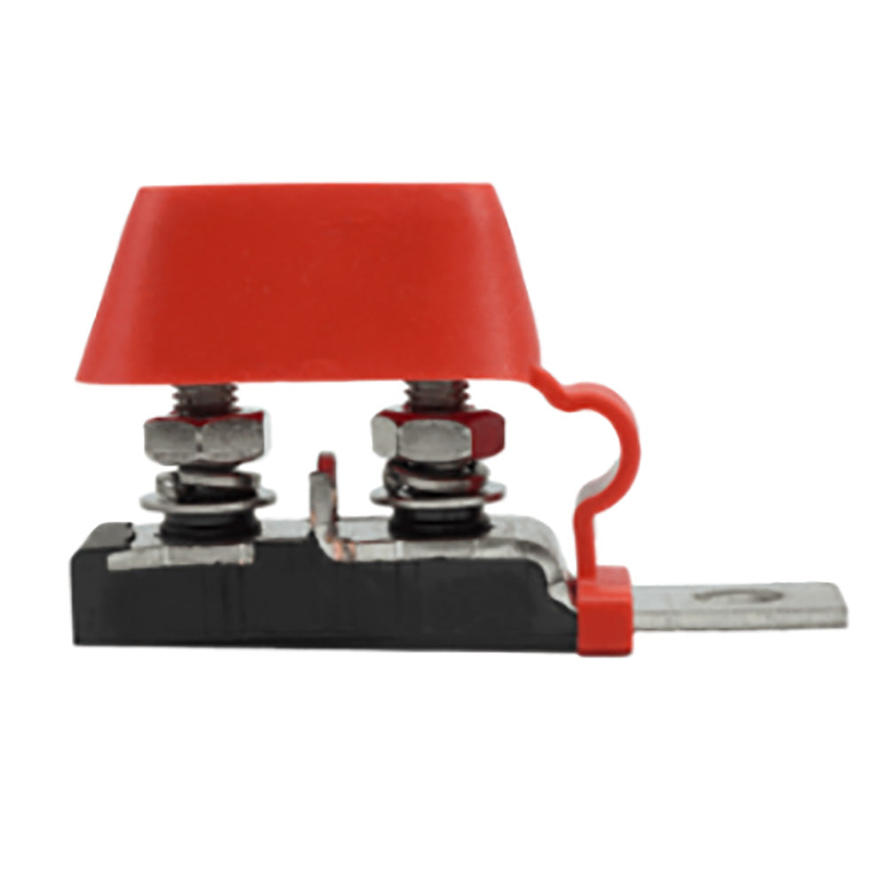 Egis MRBF dual output terminal block for fuses, 30-300 amp, electrical fuse block with dual terminals for electrical wiring.