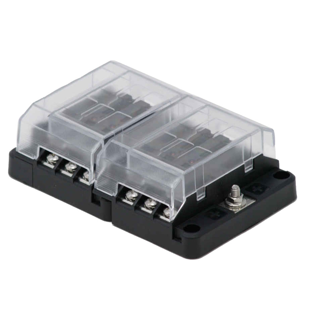 Egis Mobile Electric RT Fuse Block with 12 positions and LED indication for electrical protection and circuit management.