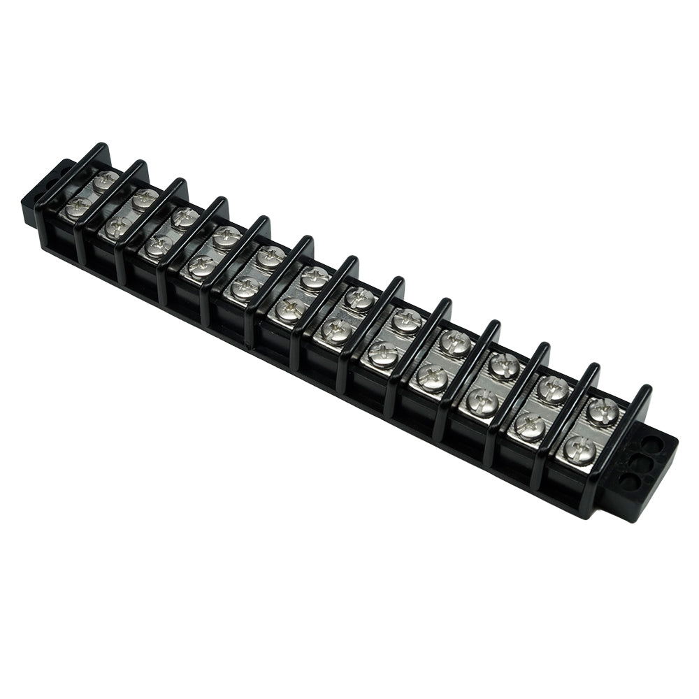 Egis Mobile Electric 30 Amp terminal block with 12 circuit fuse block for electrical wiring and circuit protection.