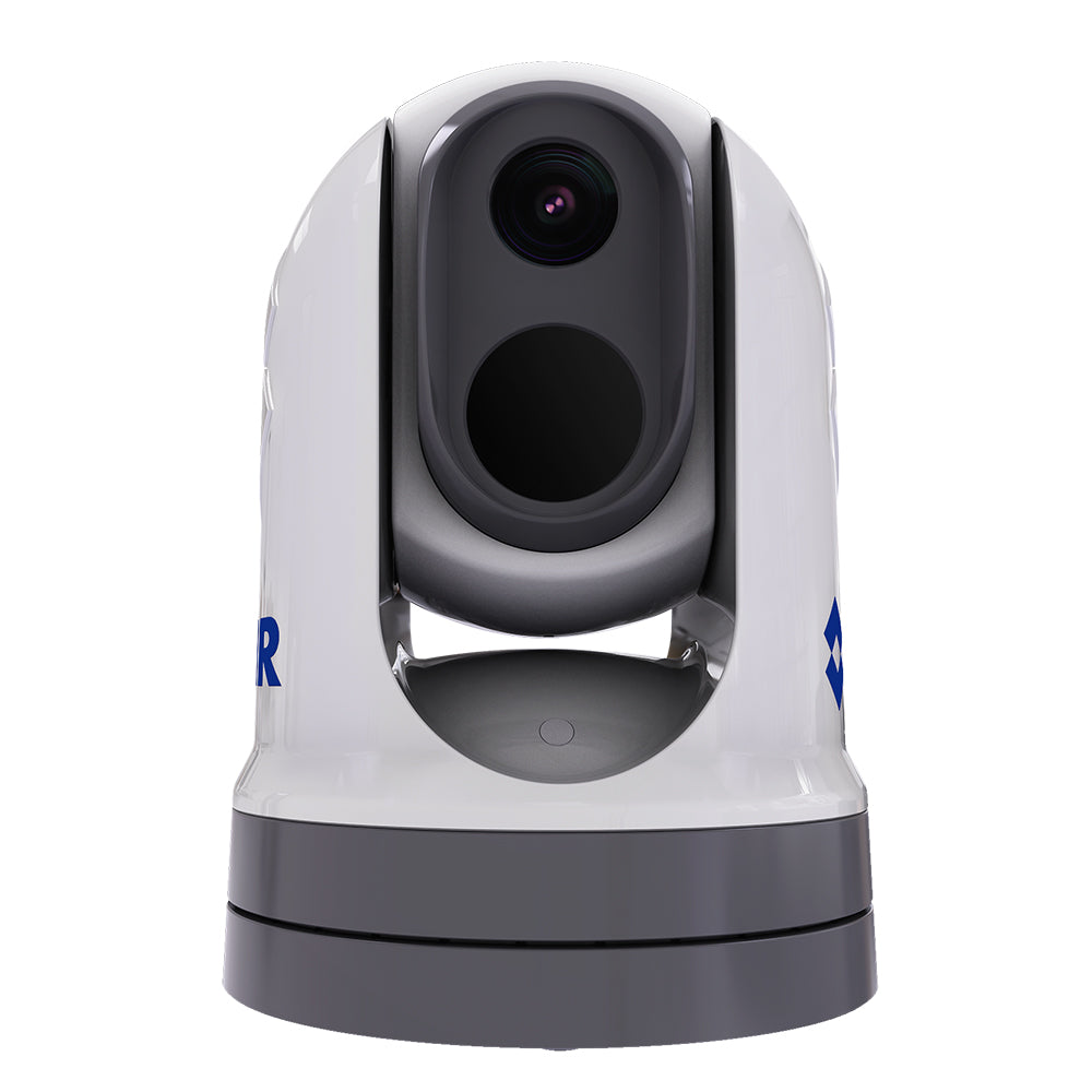 FLIR M364C Stabilized Thermal and Visible IP Camera by FLIR Systems, mounted on a surveillance setup.