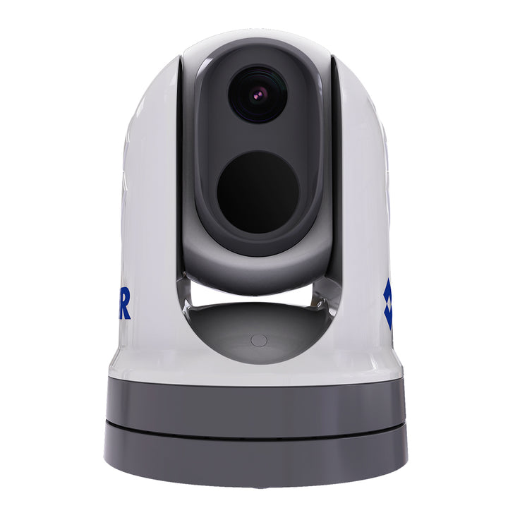 FLIR M364C Stabilized Thermal and Visible IP Camera by FLIR Systems, mounted on a surveillance setup.