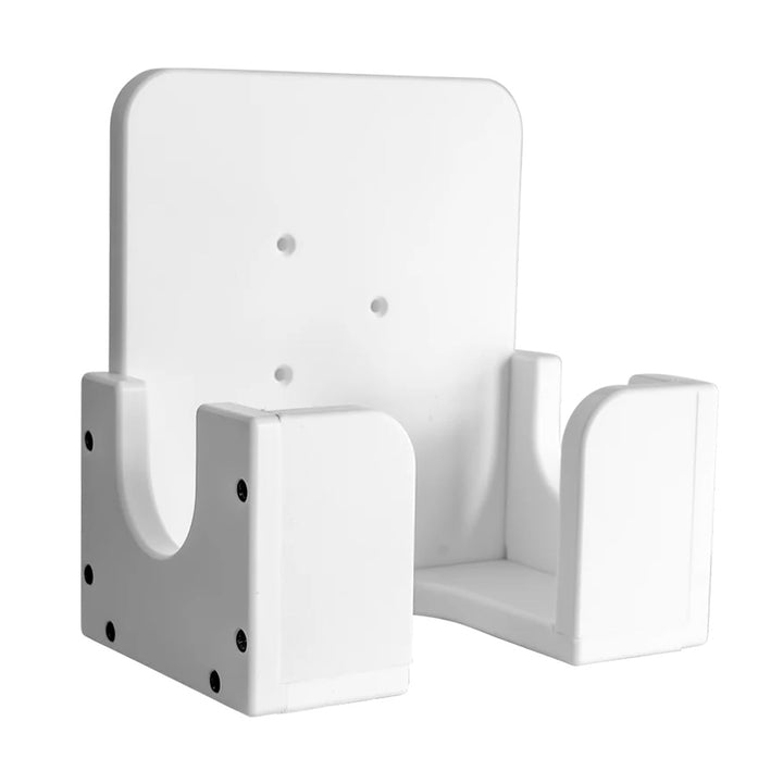 Flushmaster cradle accessory for plumbing fixtures, shown in a close-up image with metal and plastic components.