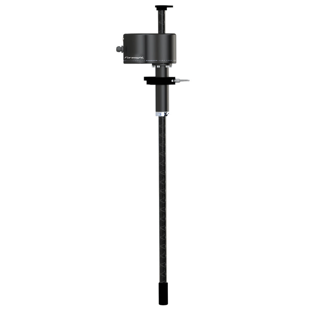 FORESIGHT forward-facing motorized sonar mount for transducer accessories, adjustable for boat sonar systems.
