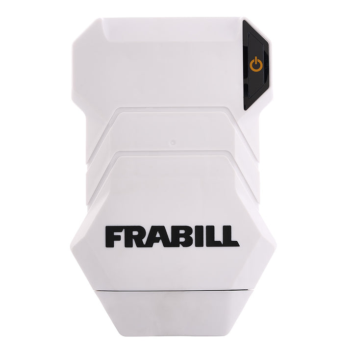 Frabill Whisper Quiet Aerator livewell pump shown in use, designed for silent operation to keep bait and fish alive in a fishing livewell.