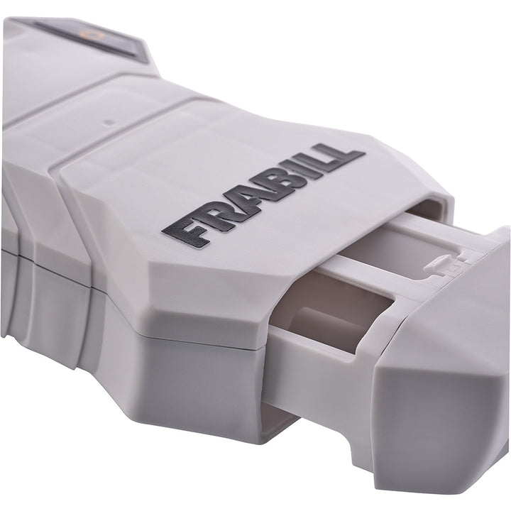 Frabill Whisper Quiet Aerator livewell pump for fishing boats, compact and silent operation for fresh water aeration.