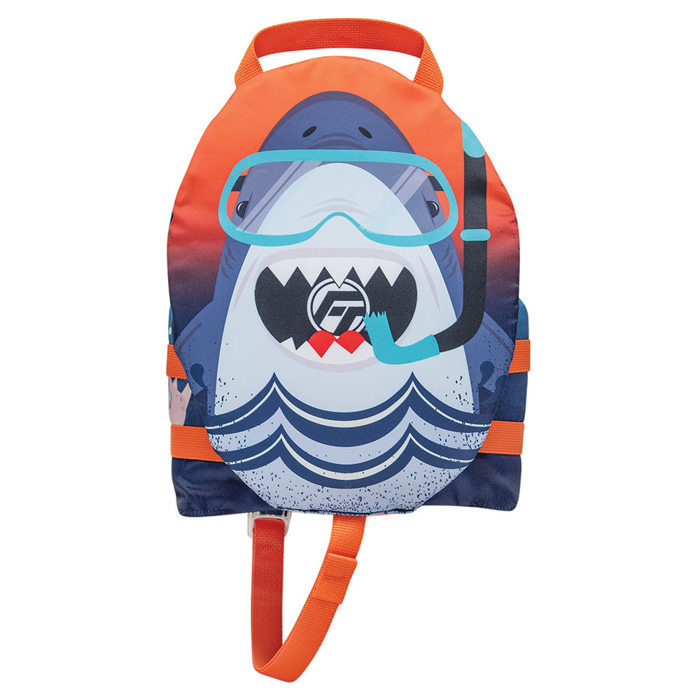 Full Throttle Shark Water Buddies Child Life Vest for 30-50lbs, Type III personal flotation device with shark design.