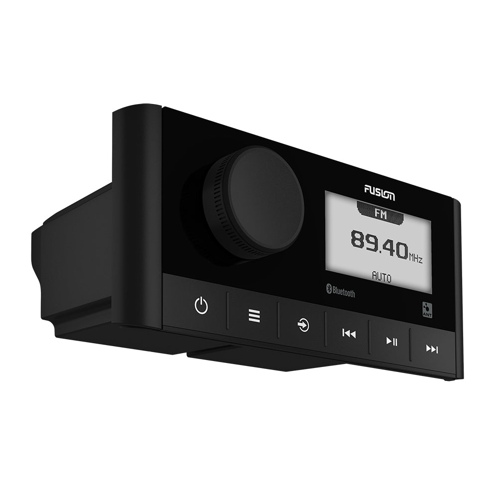 Fusion MS-RA60 stereo with AM/FM and Bluetooth, featuring dual zones for versatile audio in marine or vehicle settings.