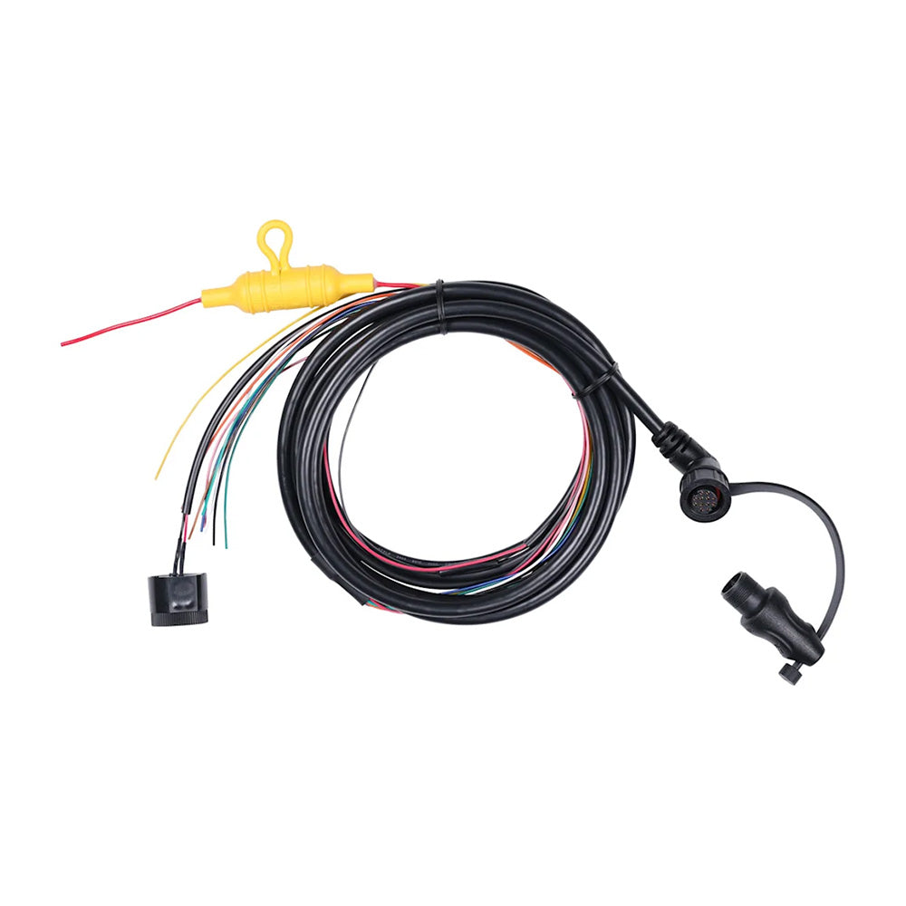 Garmin 12-pin harness accessory for Garmin OnBoard System, shown with connectors and wiring for vehicle integration.