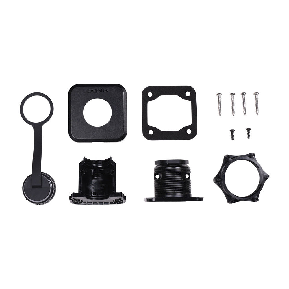 Garmin LiveScope Bulkhead Connector Kit accessory with connectors and wiring for marine sonar installation.