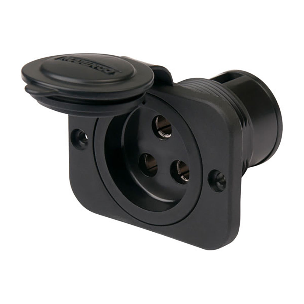 Garmin trolling motor power receptacle accessory with durable connector for marine trolling motors.