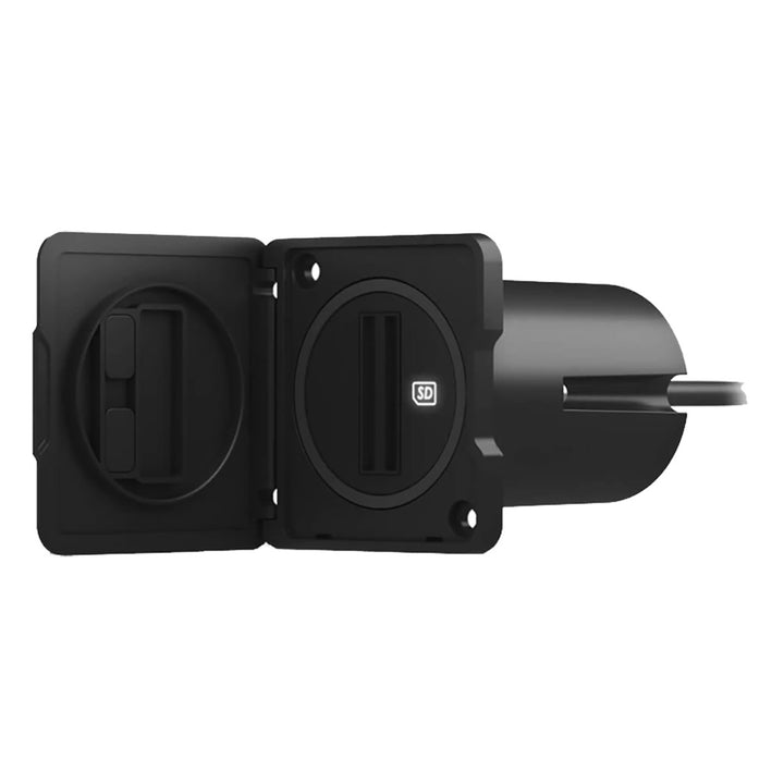 Garmin USB card reader with USB-C adapter cable, portable accessories for data transfer and memory card access.