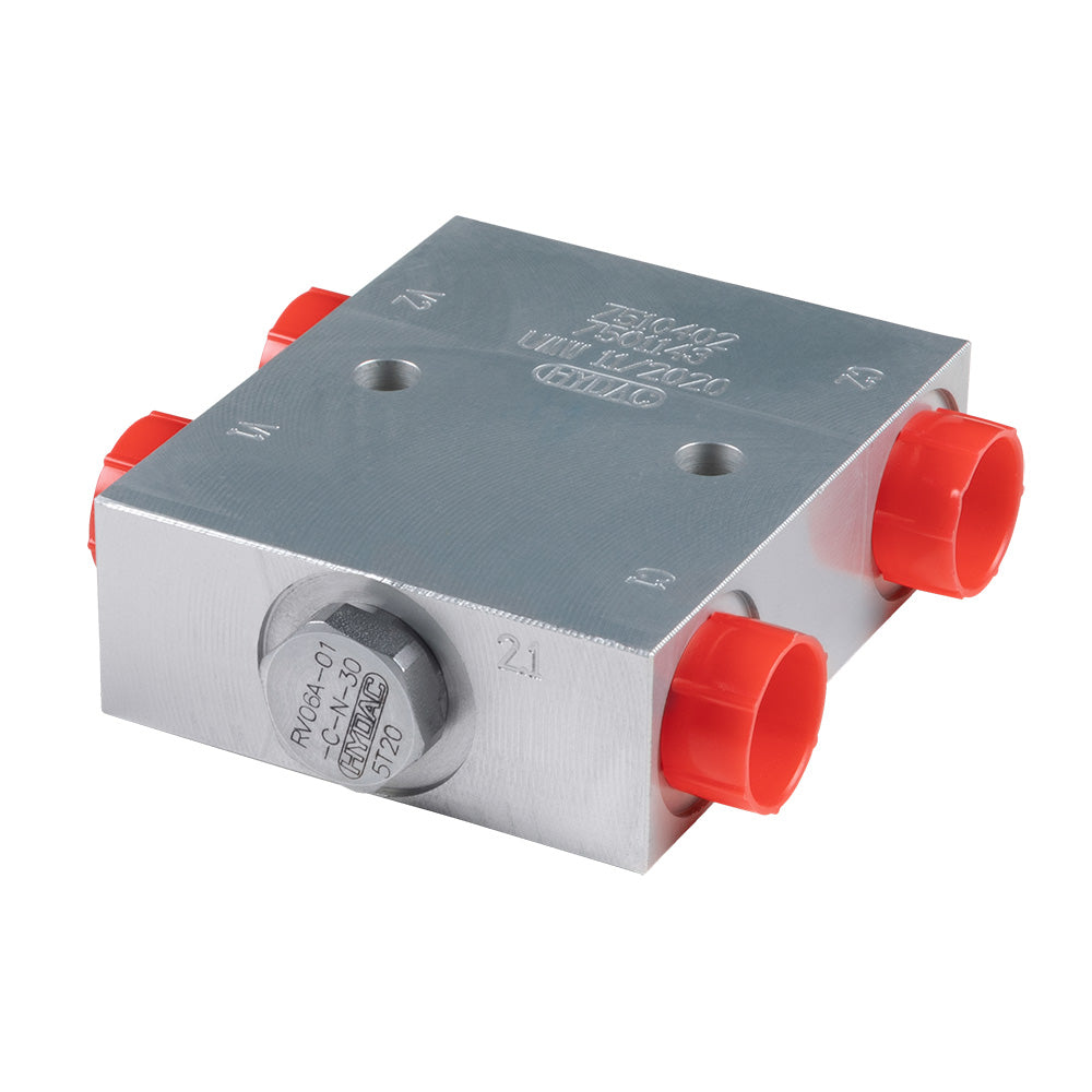 Garmin autopilot check valve kit for marine autopilots, showing the assembled valve components and fittings.