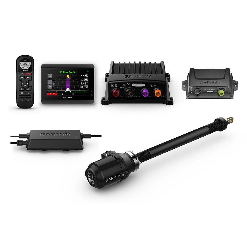 Garmin Reactor 40 Kicker Autopilot with GHC 50 autopilot instrument for marine navigation and boat control.