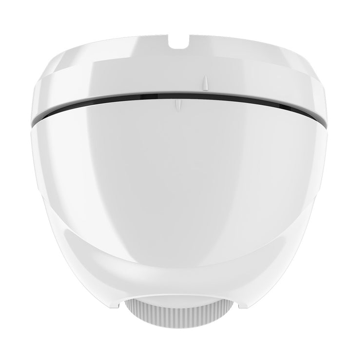 Garmin GC 245 white surface mount network video camera showing front view with lens and mounting bracket.