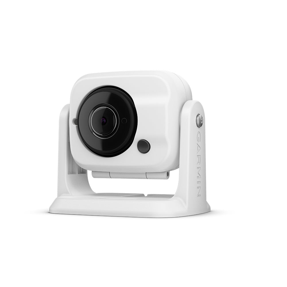 Garmin GC 100 Wireless Camera for surveillance, featuring night vision and compact design for home security.