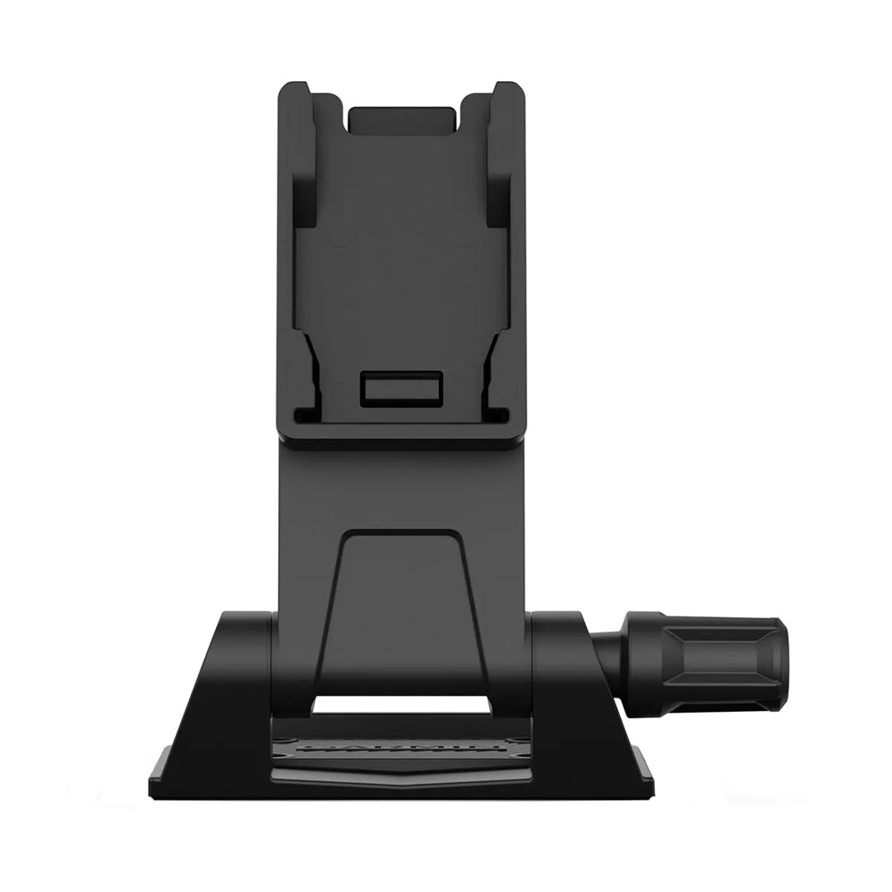 Garmin adjustable handheld mount for GPS devices, featuring a secure clip and flexible arm for easy positioning.