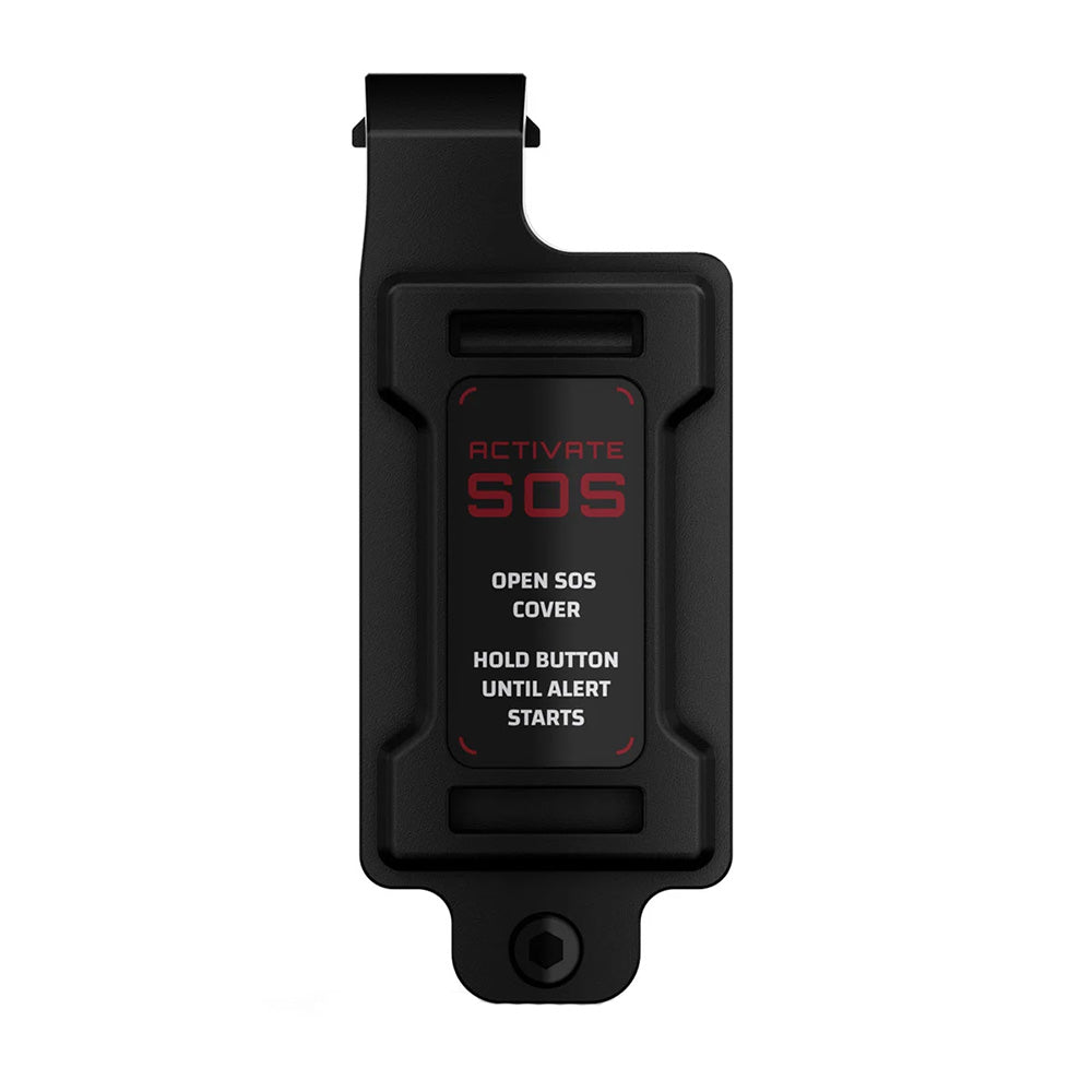 Garmin Spine Mount Adapter for GPS accessories, black plastic mount for secure attachment to Garmin devices.