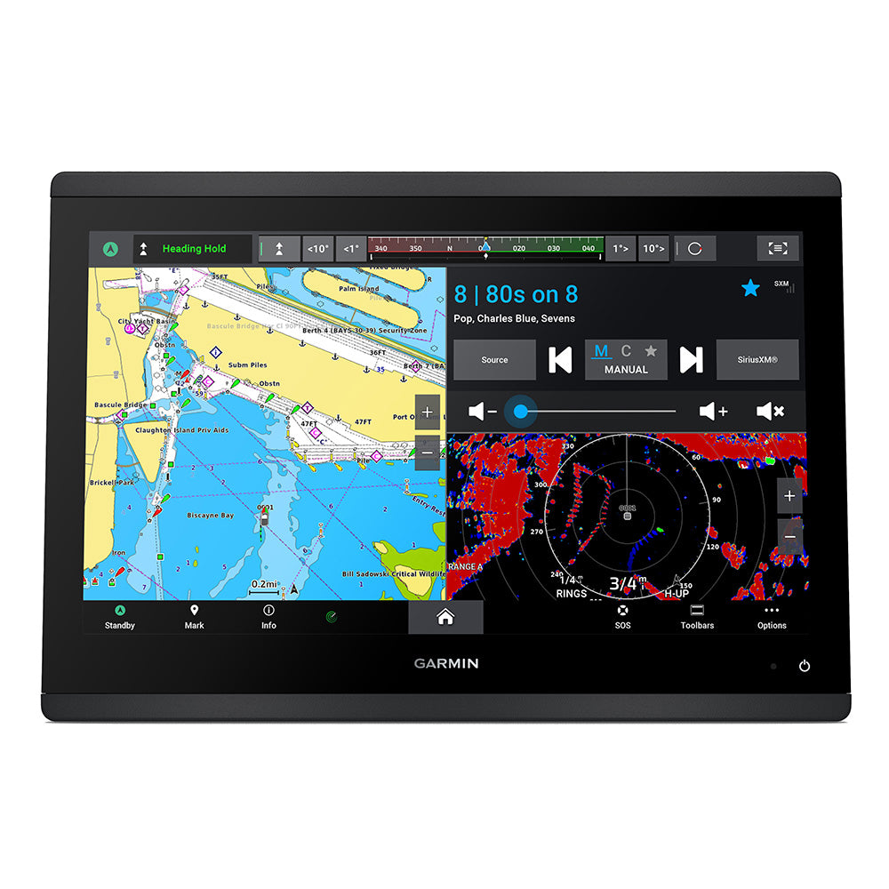 Garmin GPSMAP 1643 Chartplotter GN+ marine GPS device with touchscreen display and navigation controls.