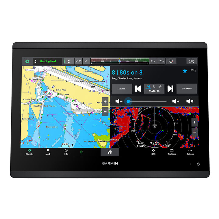 Garmin GPSMAP 1643 Chartplotter GN+ marine GPS device with touchscreen display and navigation controls.